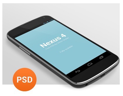 Dark Nexus 4 PSD Mockup