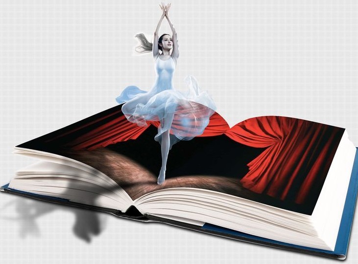 Girl Dancing In The Book