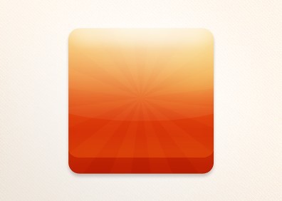 Orange App Icon PSD Template