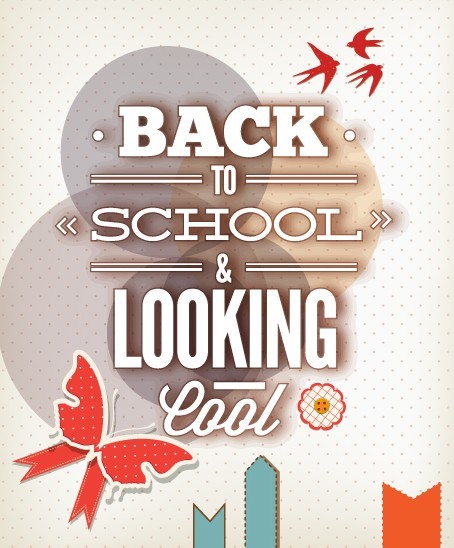 Vector Illustration Of Back To School & Looking Cool 01