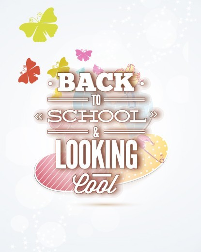 Vector Illustration Of Back To School & Looking Cool 02