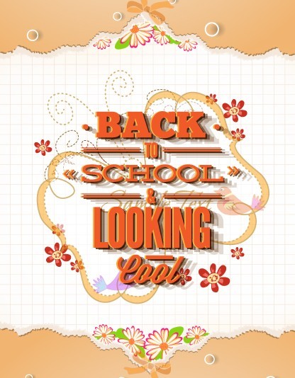 Vector Illustration Of Back To School & Looking Cool 03