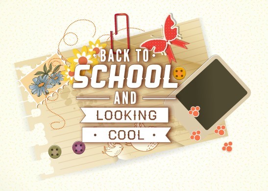 Vector Illustration Of Back To School & Looking Cool 04