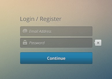 Login & Register Form PSD