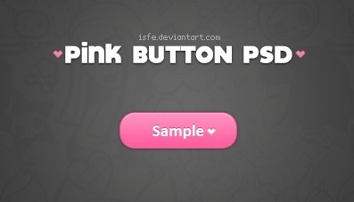 Minimal Pink Button Template PSD