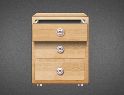 Wooden Drawer PSD