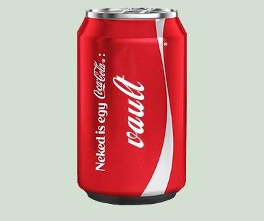 Coca Cola Pop Can PSD Mockup