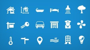 Simple Real Estate Icon Set PSD