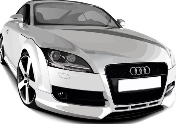 Vector Audi TTS Coupe Silver