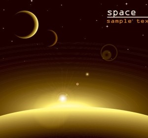 Vector Outer Space Background 03