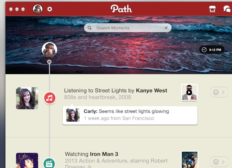 Mac Path Concept Interface PSD