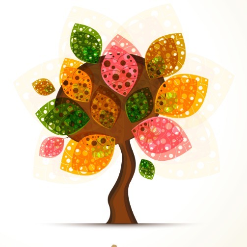 Creative Autumn Tree Illustration Vector