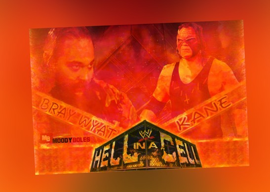 Hell In the Cell Match Card PSD