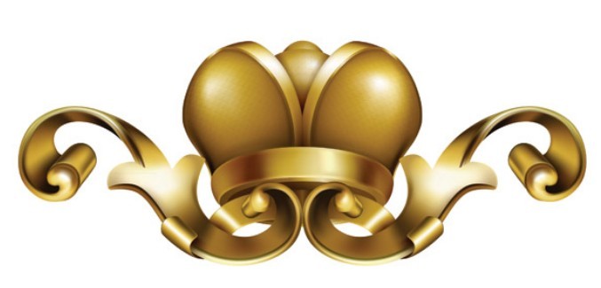 Decorative Vintage Royal Crown Vector