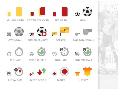 Soccer Icon Set PSD