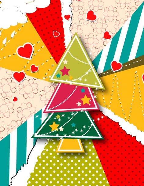 Creative Christmas Tree Design Elements Vector 03