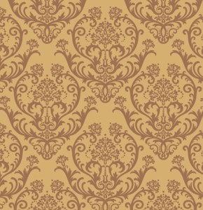 Seamless Brown Vintage Floral Background Vector 02