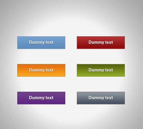 Simple Colored Web Button Templates PSD