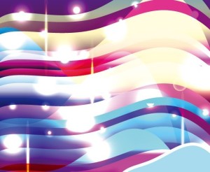 Gorgeous Bright Abstract Waves Background Vector 04