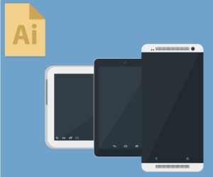 Android Devices Mockup Vector