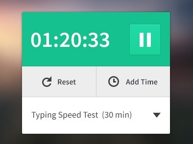 Clean Green and White Timer App Interface PSD