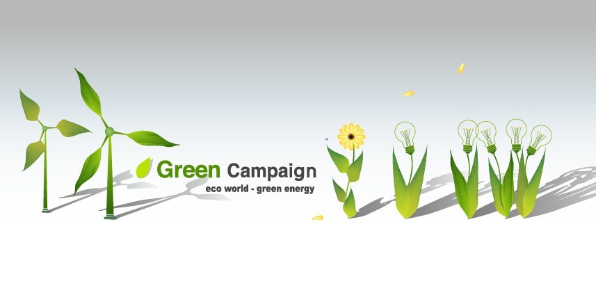 Green ECO World Campaign Green Energy Vector 02
