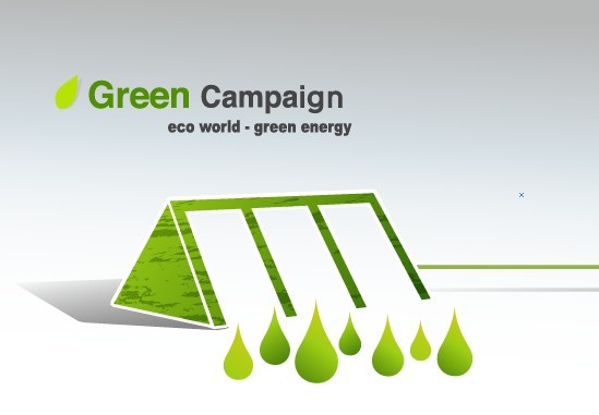 Green ECO World Campaign Green Energy Vector 04