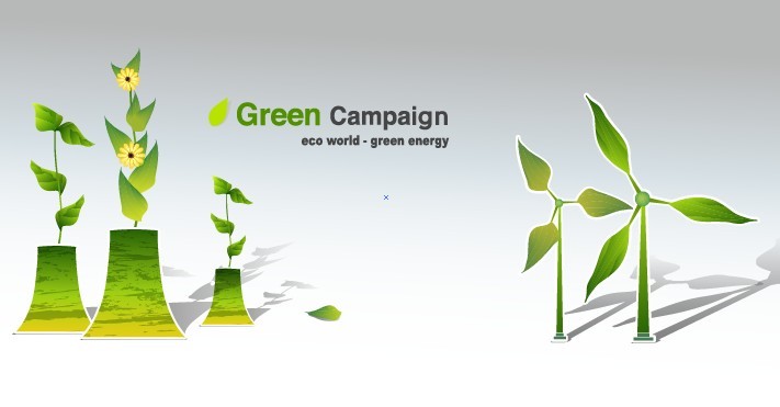 Green ECO World Campaign Green Energy Vector 05