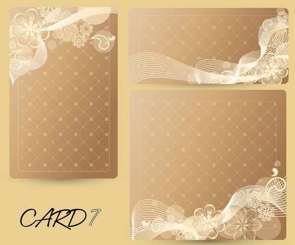Set of Vector Sweet Champagne Cards with Flowers Backgrounds 01
