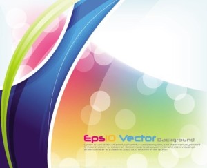 Fantastic & Colorful Abstract Background Vector 05