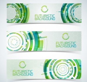 Set Of Vector Futuristic Banners 02