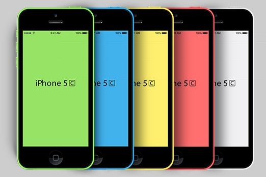 iPhone 5C PSD Mockups 01