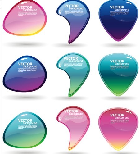 Set Of Creative Sweet Speech Bubbles Vector