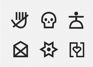 Pictogram Icon Set Vector PSD