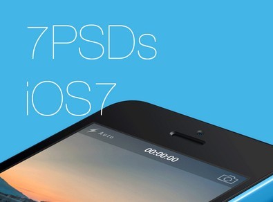 7 App GUIs for iOS 7 Layered PSD