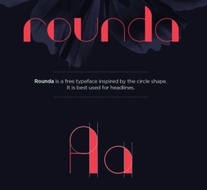 Rounder Typeface Vector