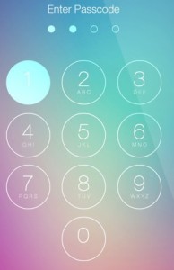 iOS7 Passcode Screen PSD