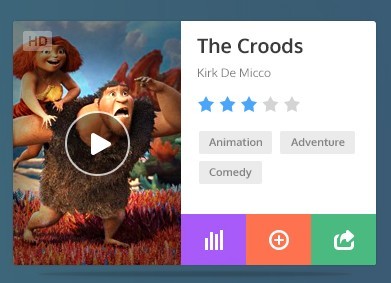 Mini Movie Widget PSD