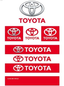 Set Of Toyota Logo Designs Vector