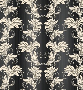 Dark Royal Vintage Floral Border Vector