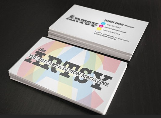 Artsy Business Card PSD