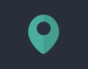 Flat Map Pin Icon PSD