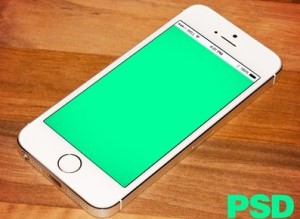 Realistic iPhone 5S Template PSD