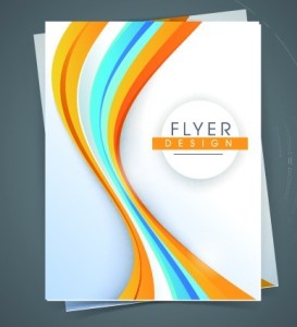 Abstract Lines Flyer Background Vector