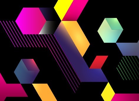 Colorful Abstract Blocks Vector