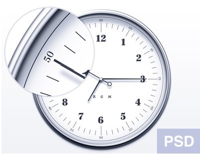 Elegant Watch Icon PSD