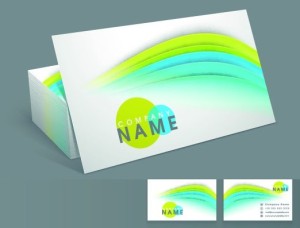 Elegant & Colorful Business Card Templates Vector 01