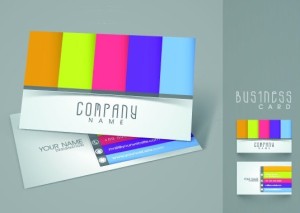 Elegant & Colorful Business Card Templates Vector 02