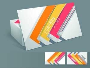 Elegant & Colorful Business Card Templates Vector 03