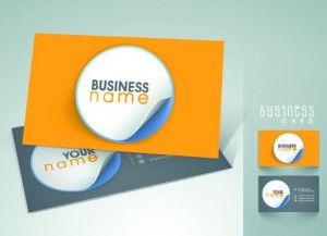 Elegant & Colorful Business Card Templates Vector 04